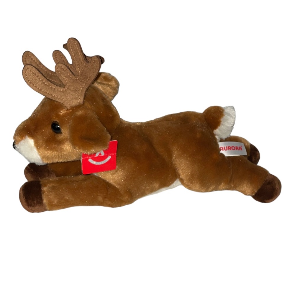 Aurora World White Tail Deer with Antlers Plush NWT